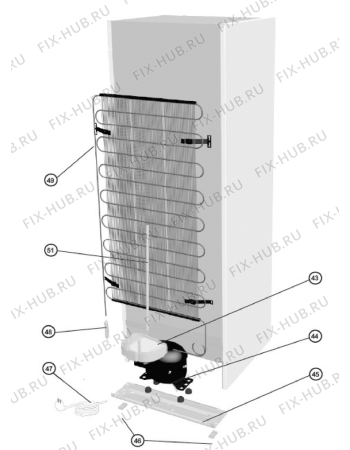 Взрыв-схема холодильника Zanussi ZRB25100WA - Схема узла Cooling system 017